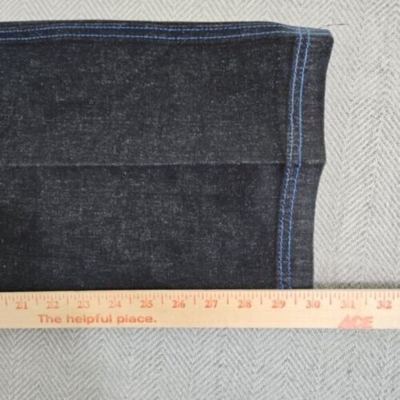 Rich Kids RK Jeans Co Men's Baggy Jeans 40 X 32 Blue Stitch Y2K Normcore - Picture 5 of 16